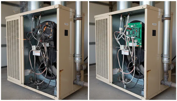 Emergency HVAC dispatch — technician en route